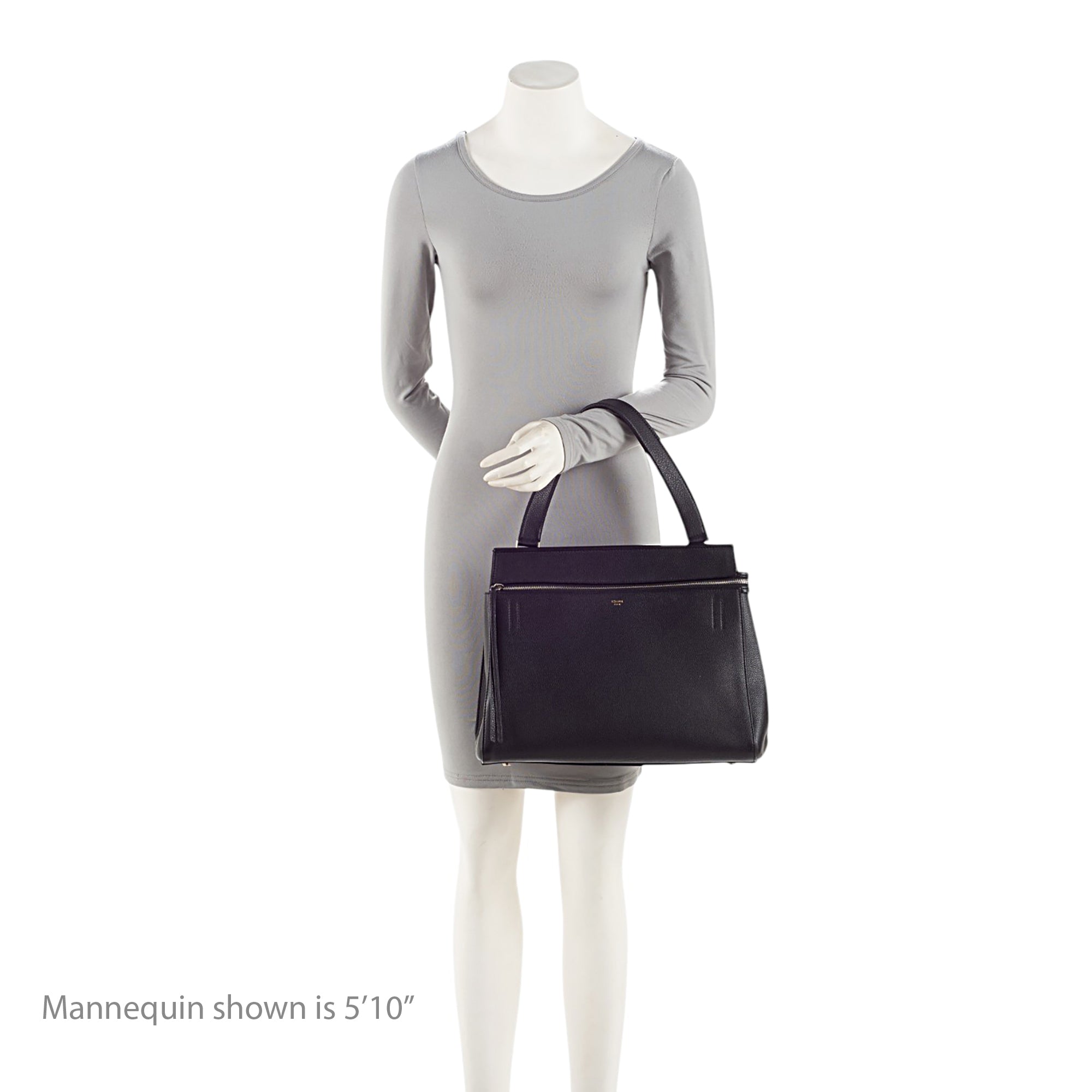 Celine Pebbled Leather Edge Medium Tote (SHF-9b8sDY)