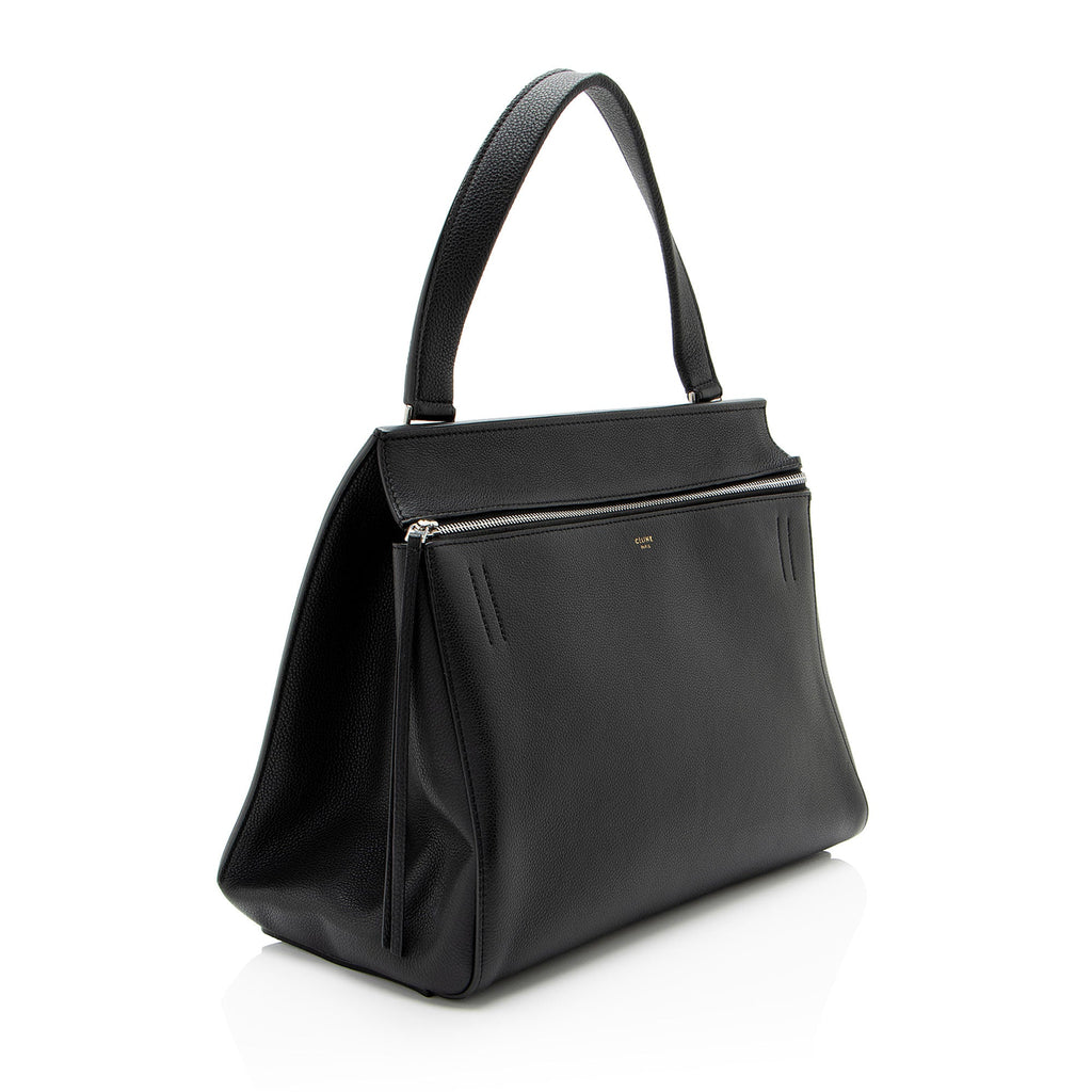Celine Pebbled Leather Edge Medium Tote (SHF-9b8sDY)