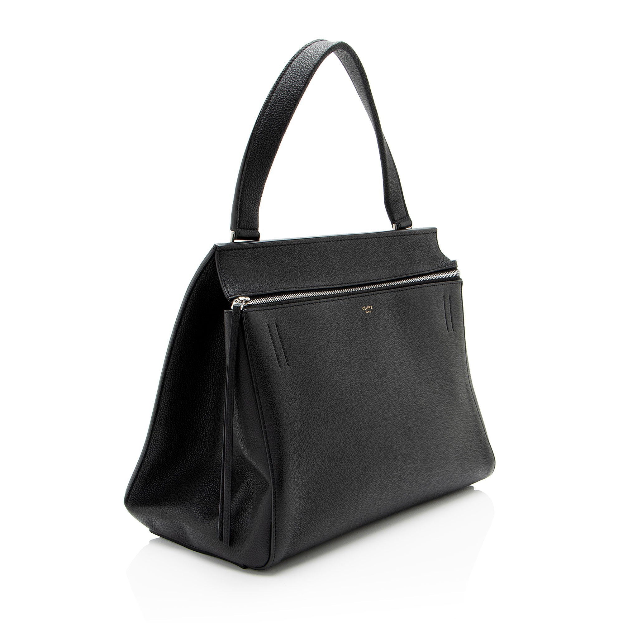 Celine Pebbled Leather Edge Medium Tote (SHF-9b8sDY)