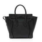 Celine Pebbled Leather Micro Luggage Tote