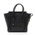 Celine Pebbled Leather Micro Luggage Tote