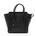 Celine Pebbled Leather Micro Luggage Tote