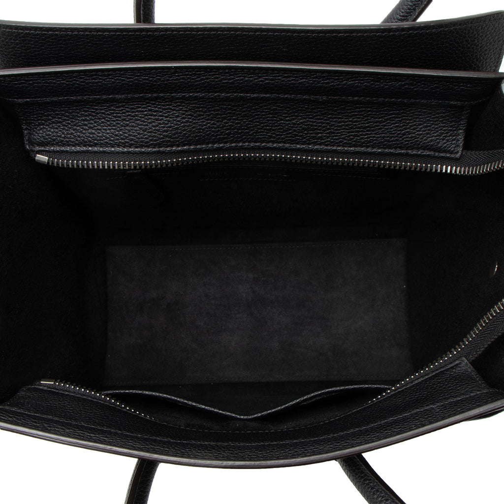Celine Pebbled Leather Micro Luggage Tote