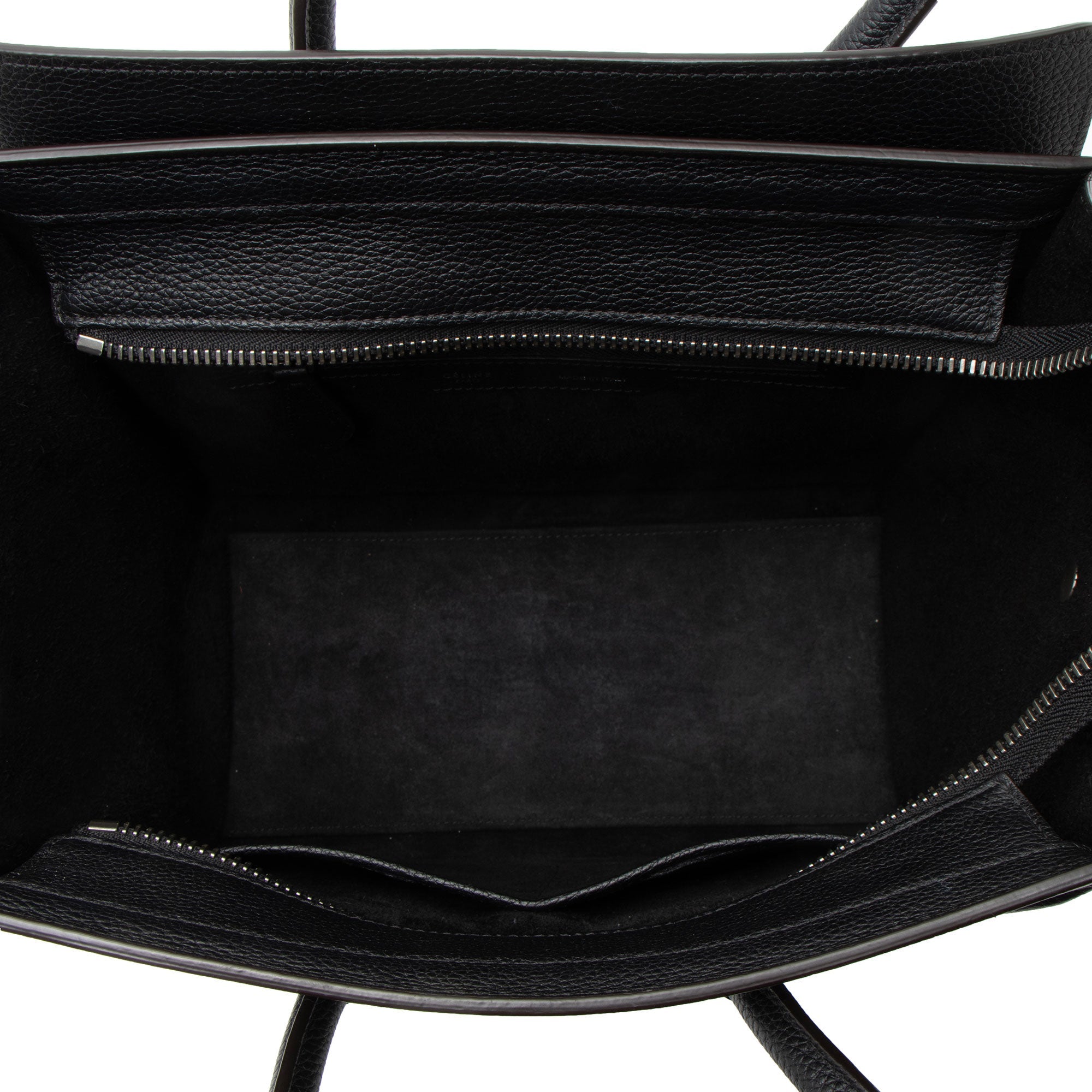 Celine Pebbled Leather Micro Luggage Tote