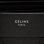 Celine Pebbled Leather Micro Luggage Tote