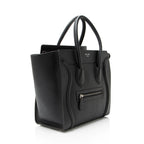 Celine Pebbled Leather Micro Luggage Tote
