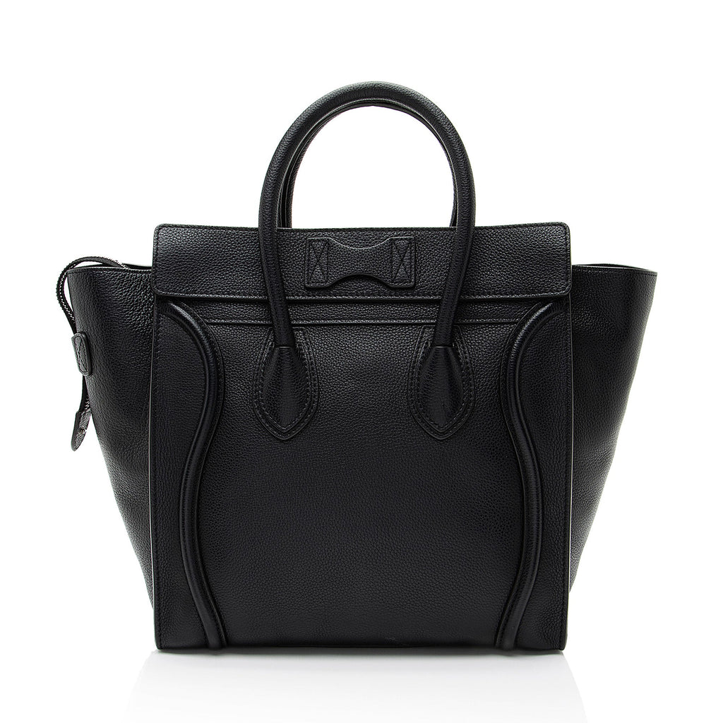 Celine Pebbled Leather Mini Luggage Tote