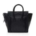 Celine Pebbled Leather Mini Luggage Tote