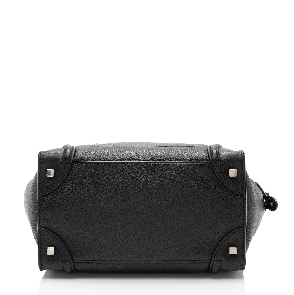 Celine Pebbled Leather Mini Luggage Tote
