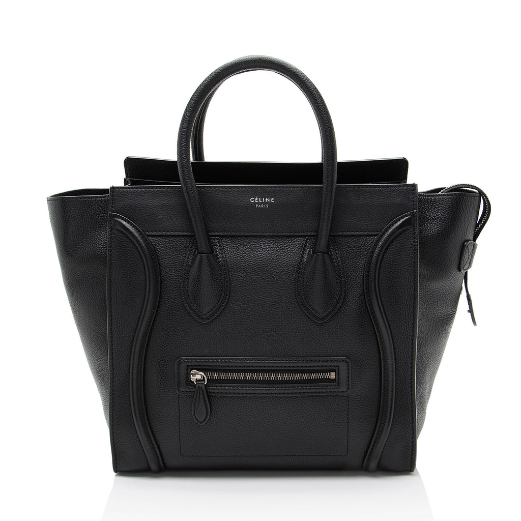Celine Pebbled Leather Mini Luggage Tote
