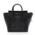 Celine Pebbled Leather Mini Luggage Tote