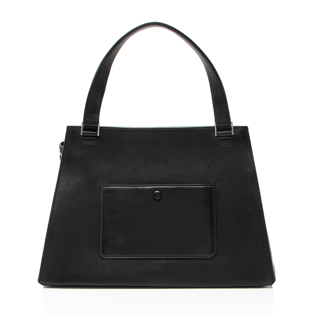 Celine Pony Hair Leather Edge Medium Top Handle