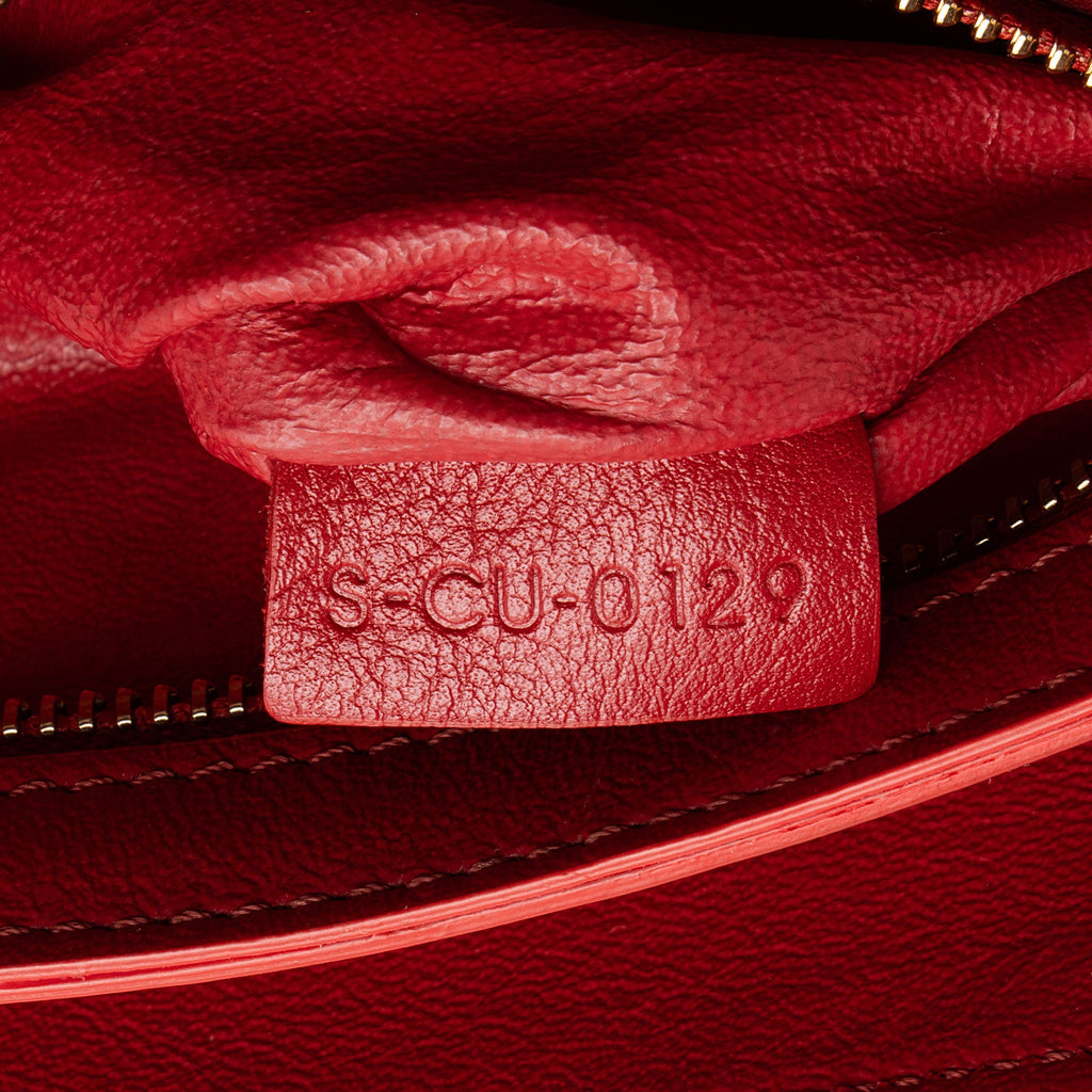 Celine Quilted Leather C Medium Flap Bag