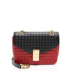 Celine Quilted Leather C Medium Flap Bag