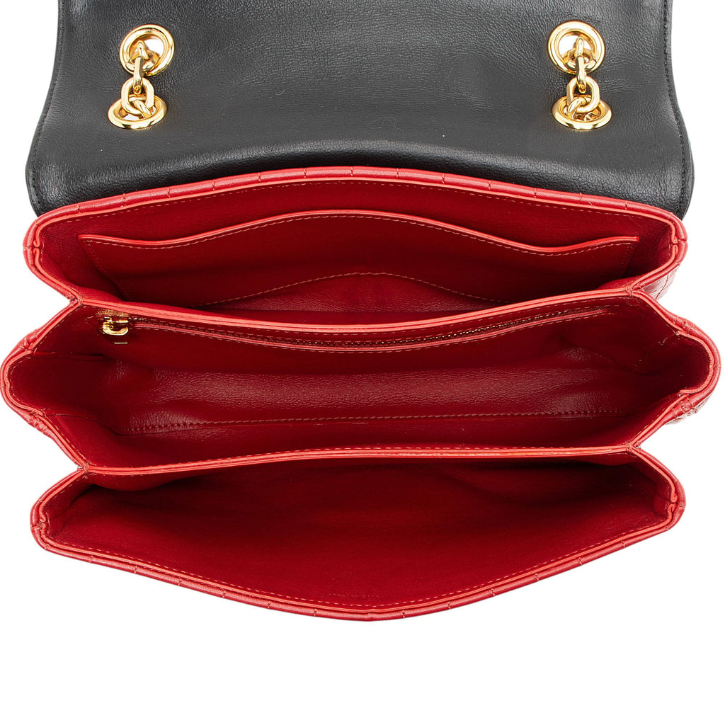 Celine Quilted Leather C Medium Flap Bag