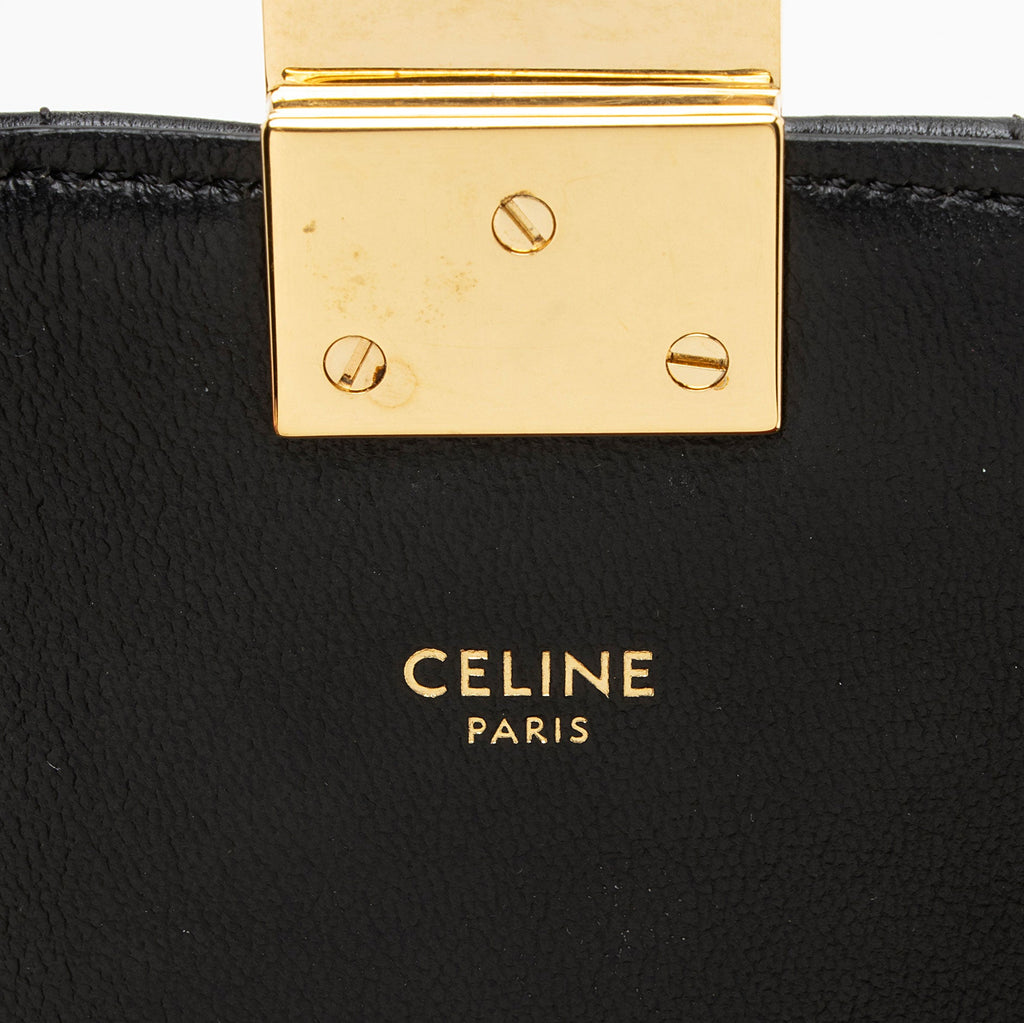 Celine Quilted Leather C Medium Flap Bag