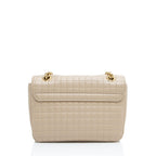 Celine Quilted Leather C Medium Flap Bag