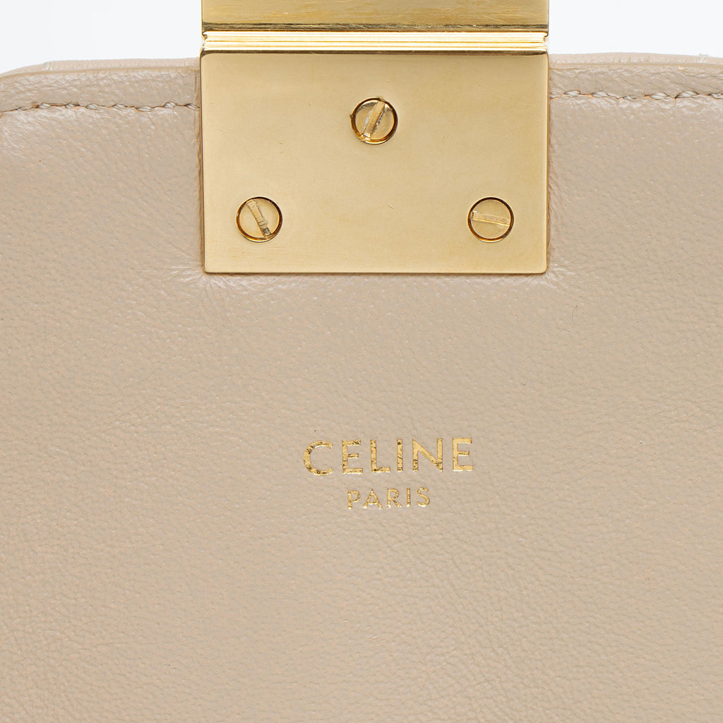 Celine Quilted Leather C Medium Flap Bag