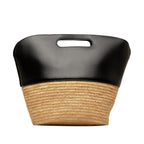 Celine Raffia Basket Satchel (SHG-tjDLMJ)