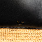 Celine Raffia Basket Satchel (SHG-tjDLMJ)
