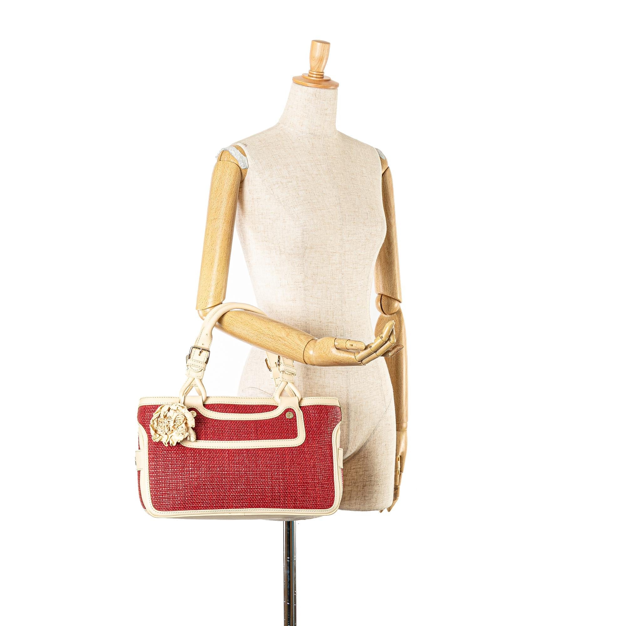 Celine Raffia Boogie Handbag