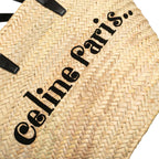Celine Raffia Classic Panier Tote