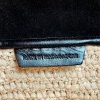 Celine Raffia and Leather Basket Bag (SHG-37905)