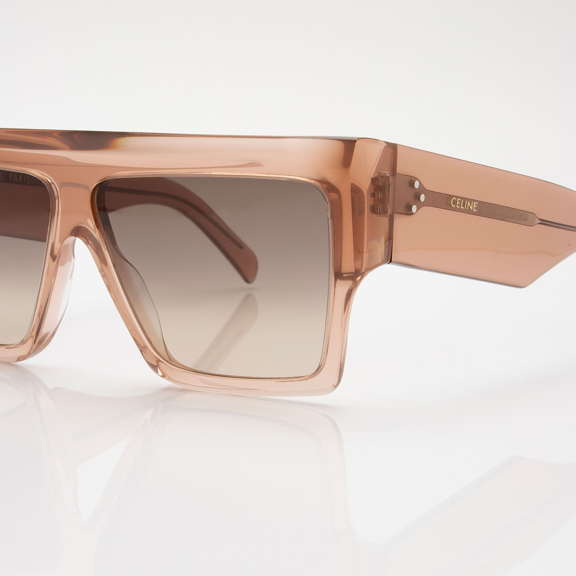 Celine Rectangular Chunky Sunglasses (SHF-fkyx5K)