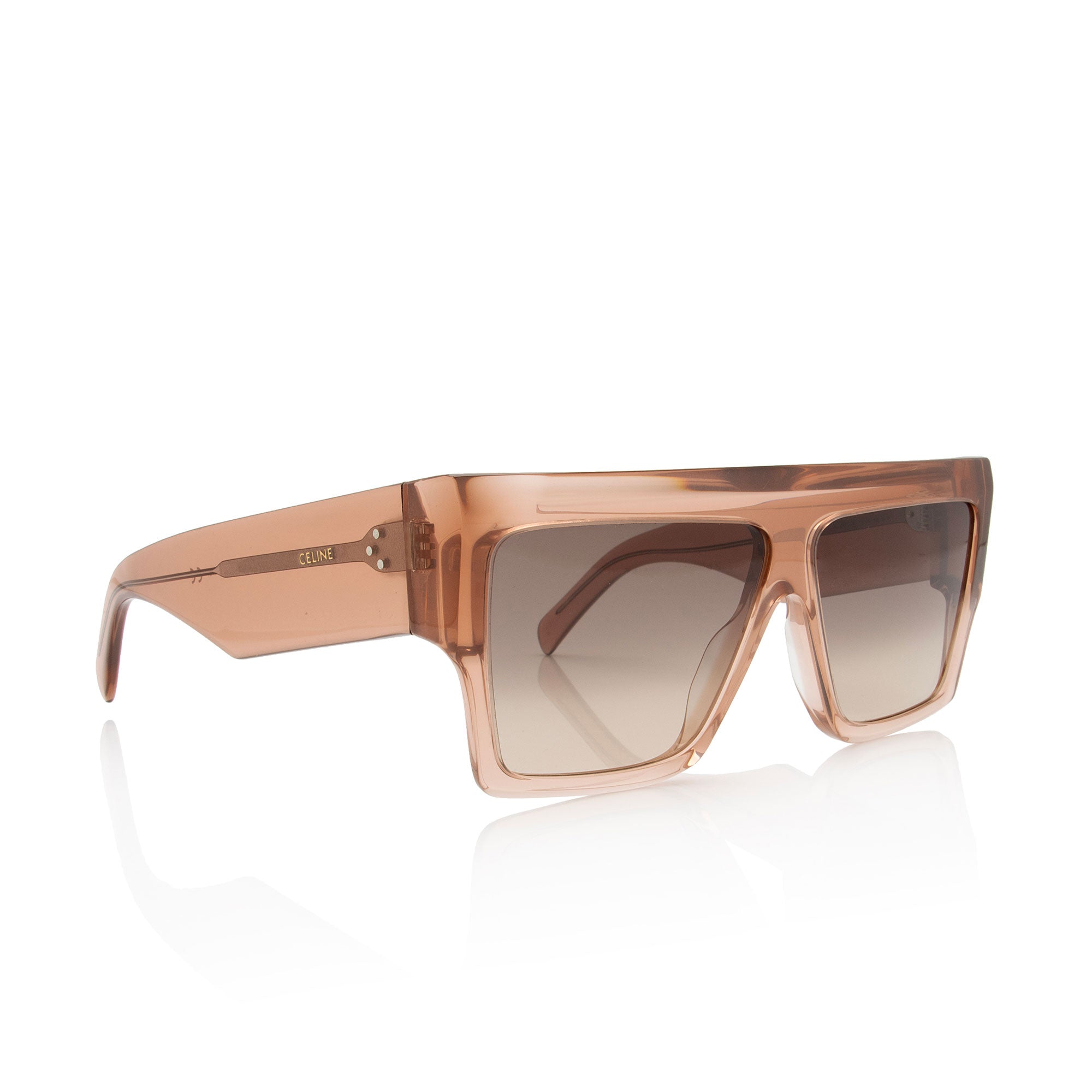 Celine Rectangular Chunky Sunglasses (SHF-fkyx5K)