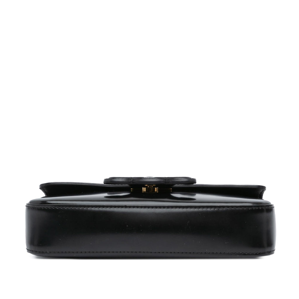 Celine Shiny Calfskin Claude Chain Shoulder Bag