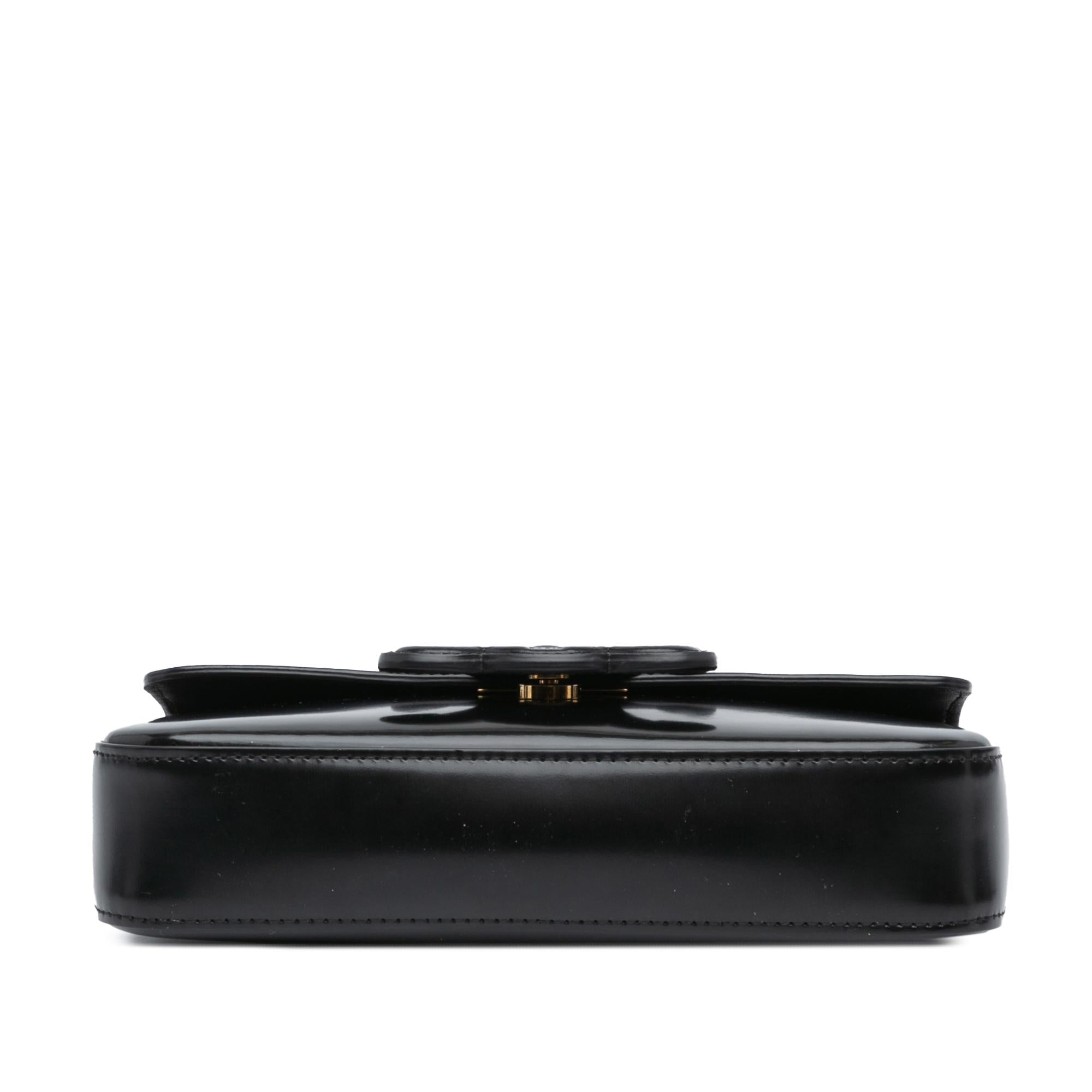 Celine Shiny Calfskin Claude Chain Shoulder Bag