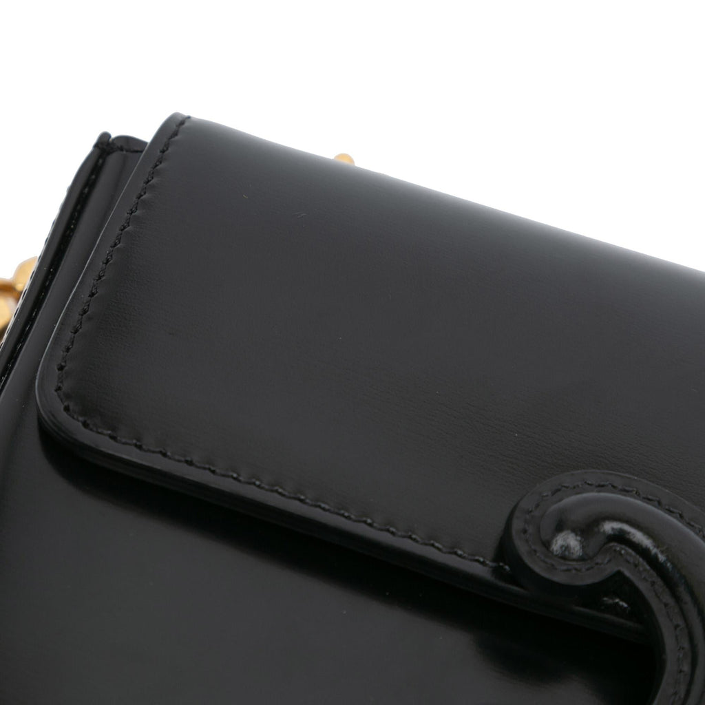 Celine Shiny Calfskin Claude Chain Shoulder Bag