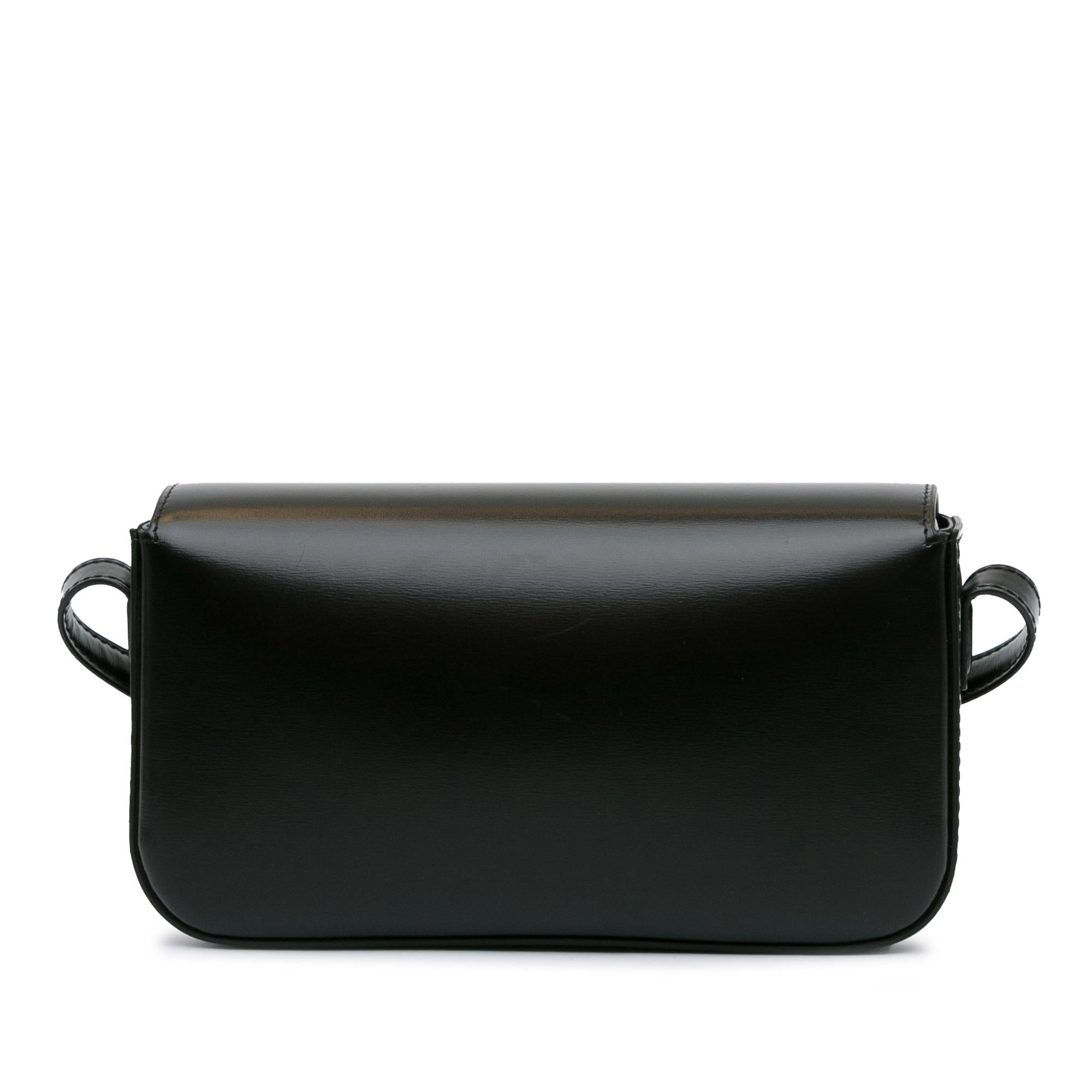 Celine Shiny Calfskin Claude Shoulder Bag (SHG-UEum9T)