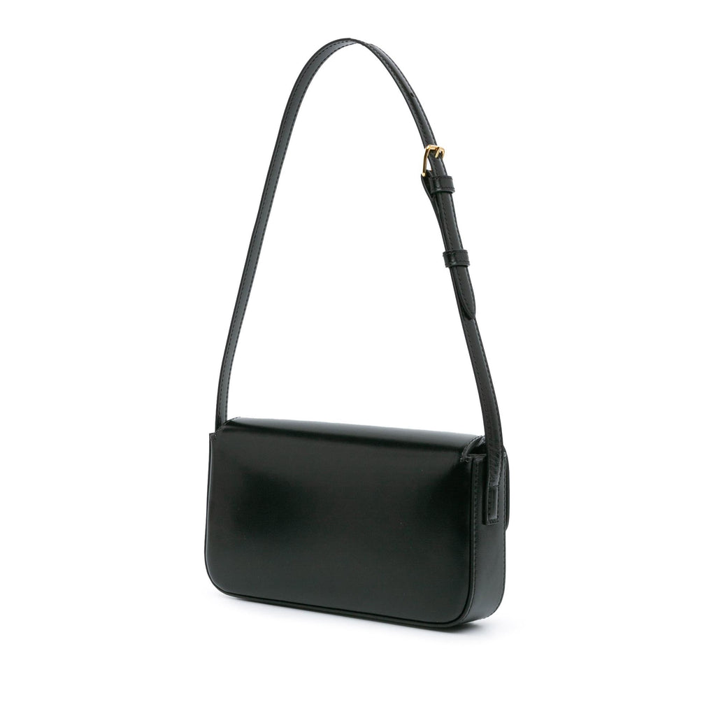 Celine Shiny Calfskin Claude Shoulder Bag (SHG-jCx2xn)