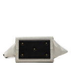 Celine Small Bicolor Canvas and Calfskin Tie Knot Handbag