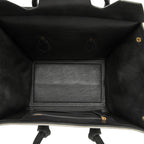 Celine Small Bicolor Canvas and Calfskin Tie Knot Handbag