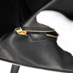 Celine Small Bicolor Canvas and Calfskin Tie Knot Handbag