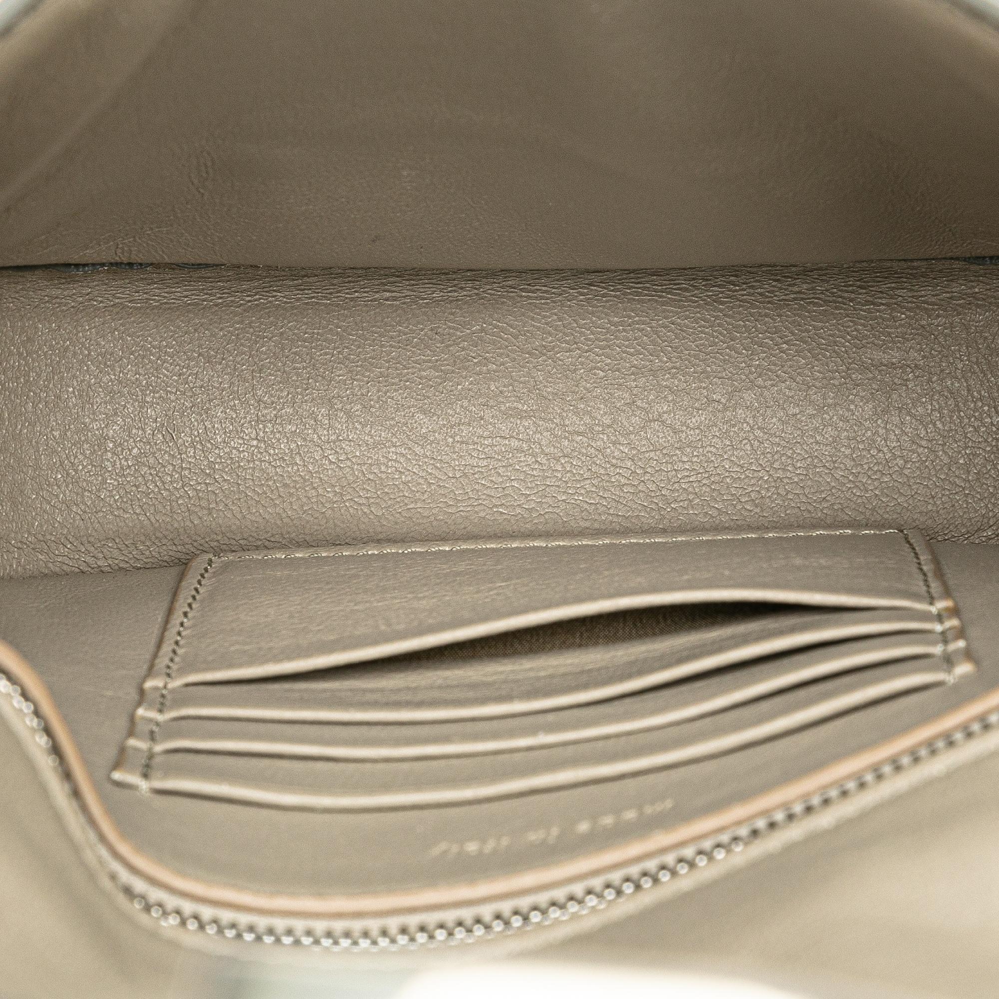 Celine Small Bicolor Leather Trotteur Crossbody