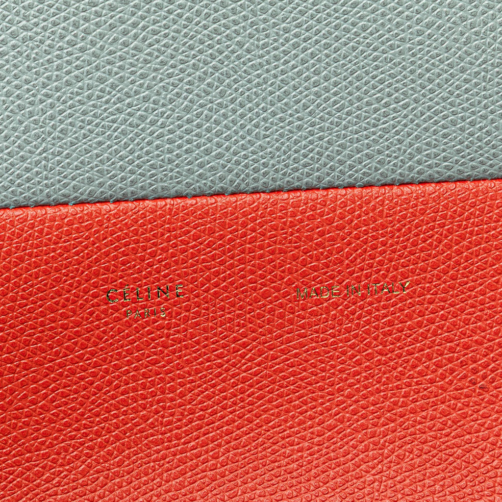 Celine Small Bicolor Leather Vertical Cabas