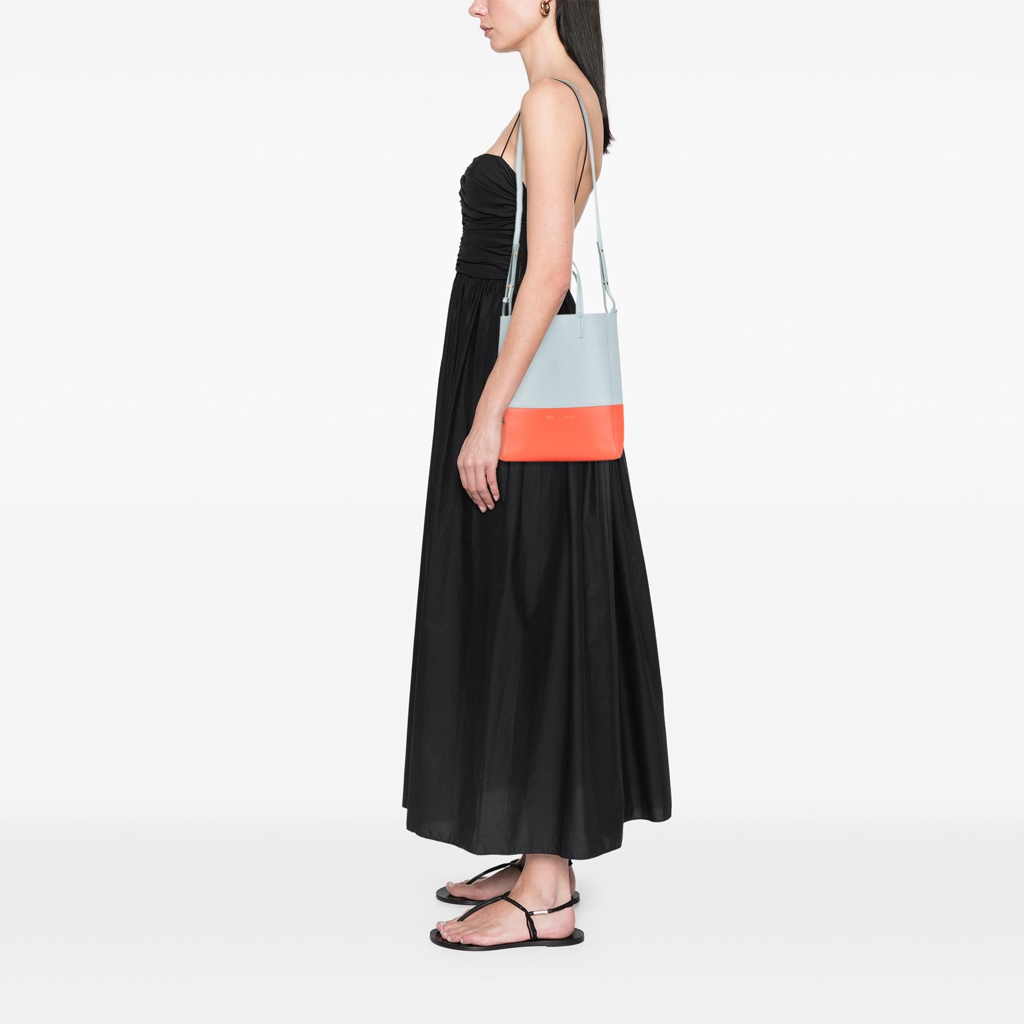 Celine Small Bicolor Leather Vertical Cabas