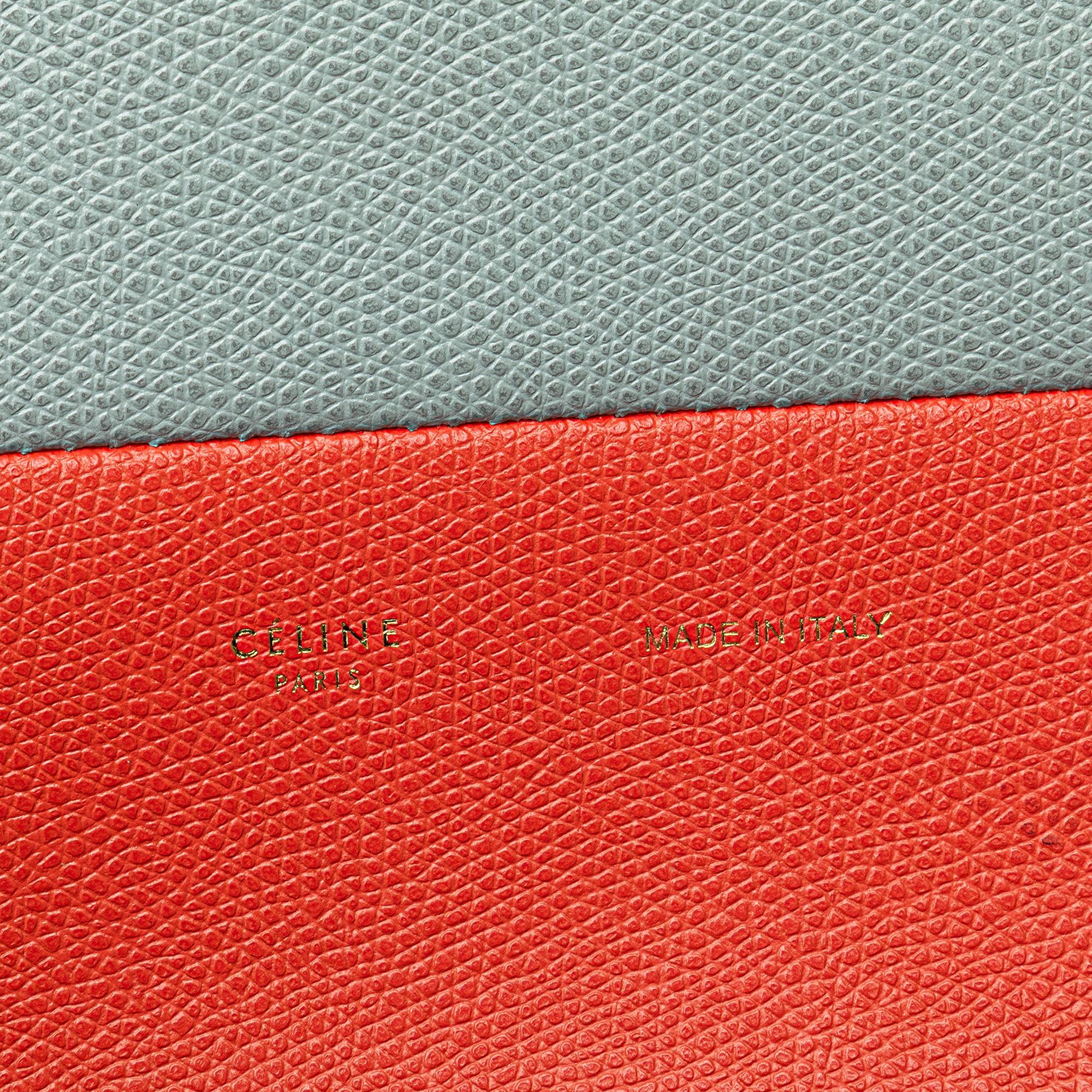 Celine Small Bicolor Leather Vertical Cabas