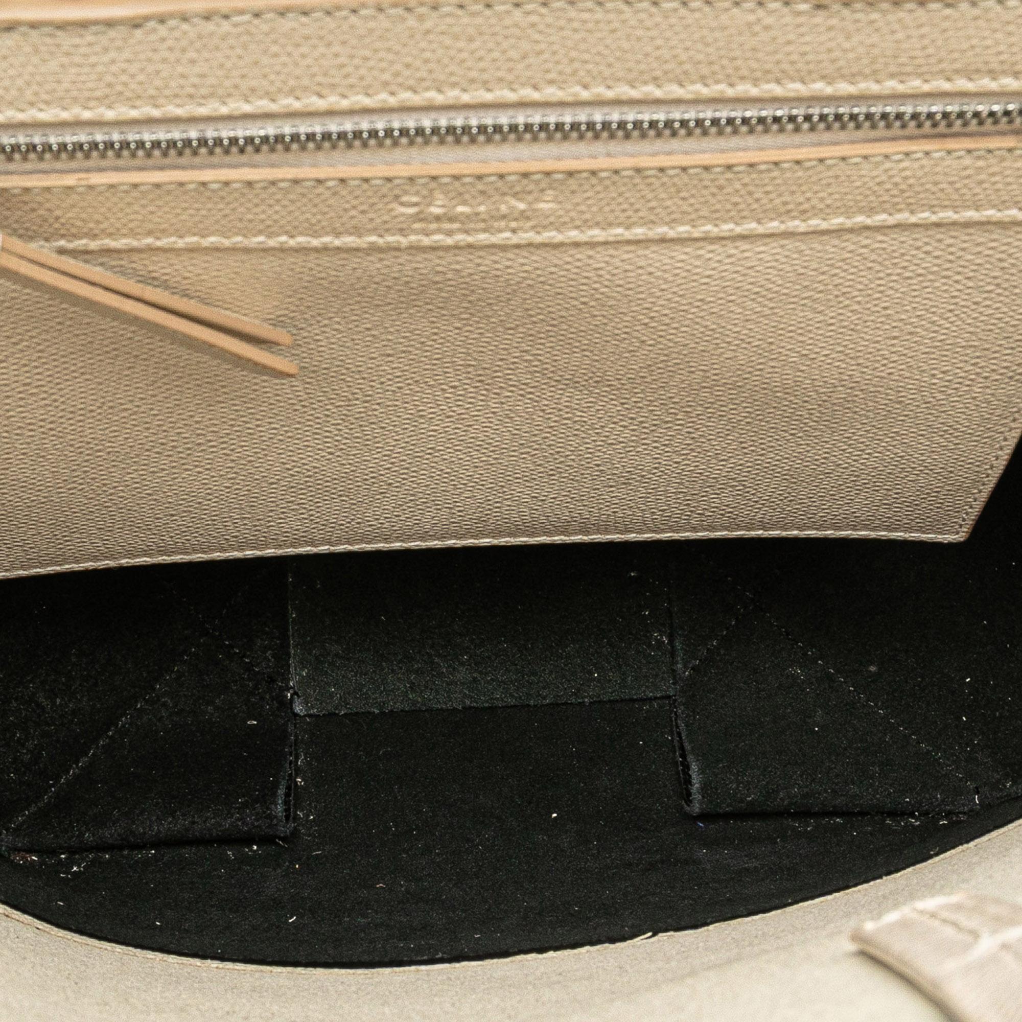 Celine Small Bicolor Leather Vertical Cabas