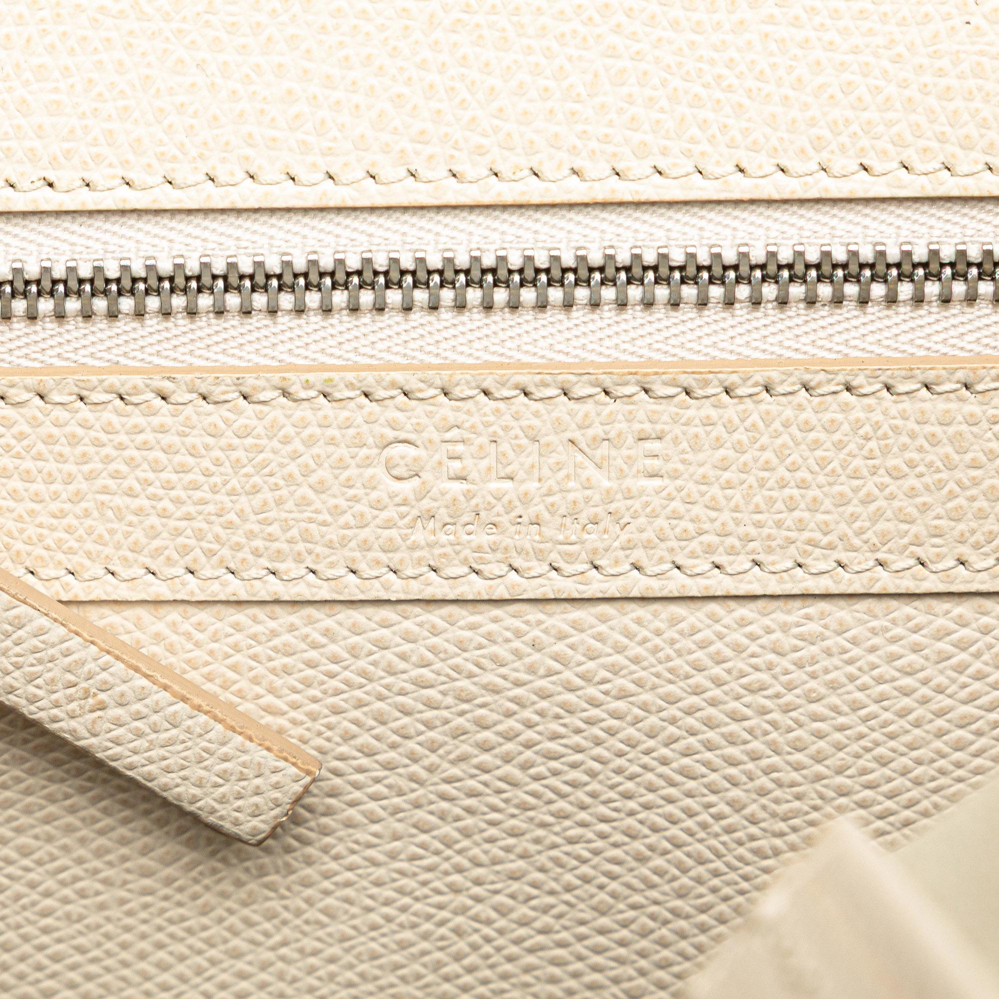 Celine Small Bicolor Leather Vertical Cabas