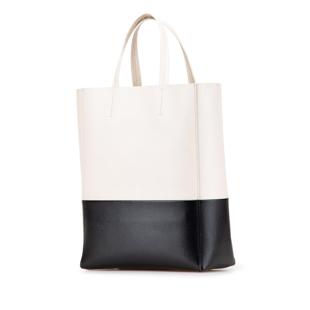 Celine Small Bicolor Leather Vertical Cabas