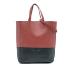 Celine Small Bicolor Leather Vertical Cabas