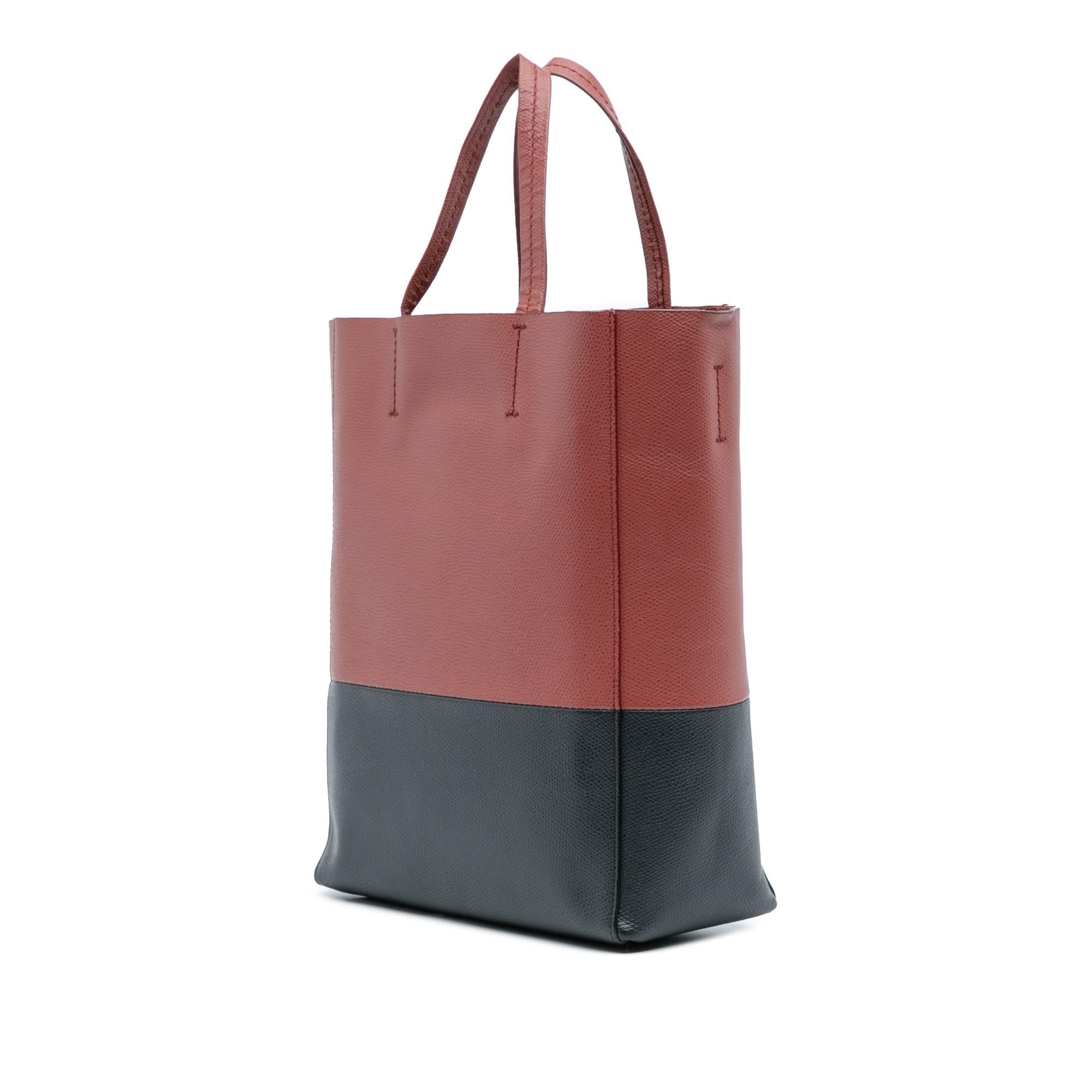 Celine Small Bicolor Leather Vertical Cabas