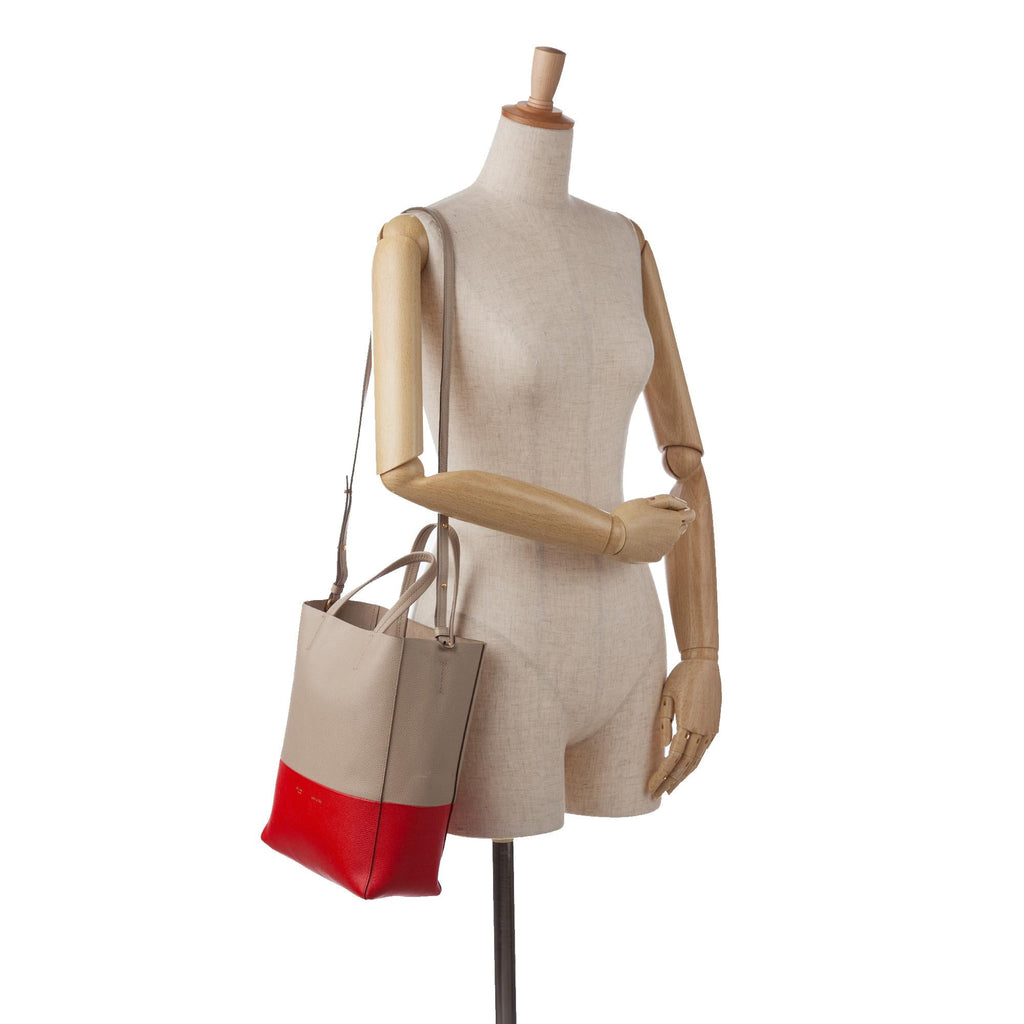 Celine Small Bicolor Vertical Cabas (SHG-EVkU72)