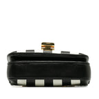 Celine Small C Striped Leather Bag