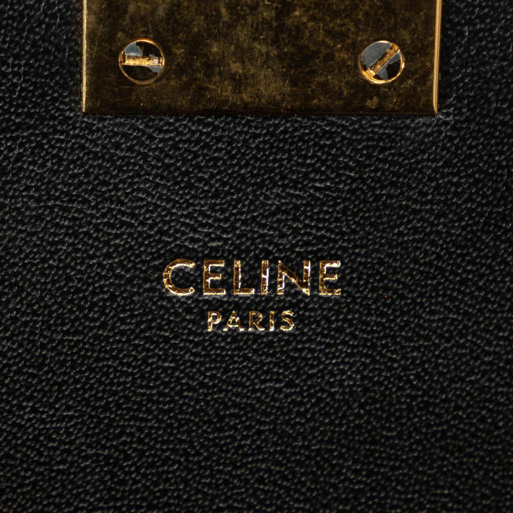 Celine Small C Striped Leather Bag
