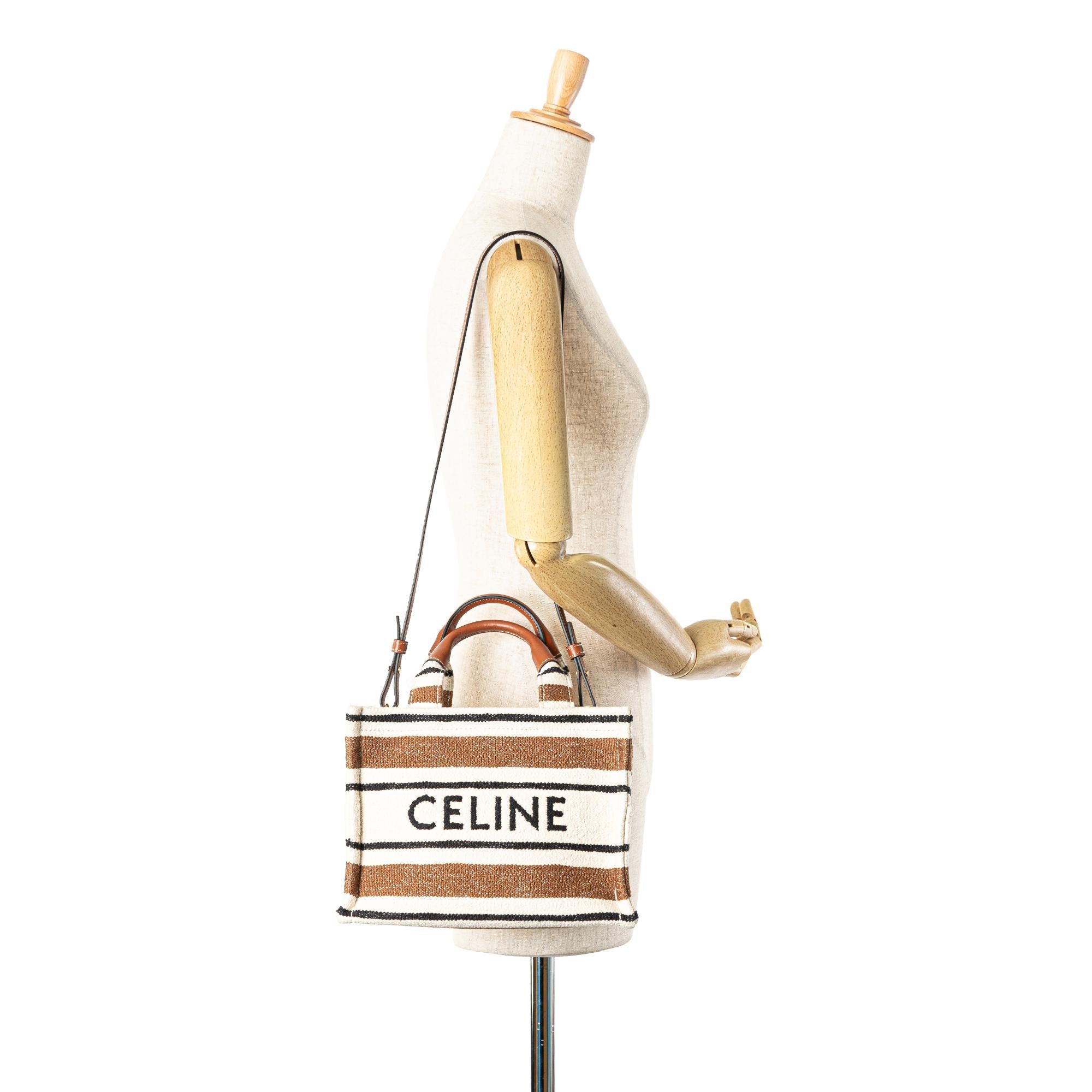 Celine Small Cabas Thais Satchel (SHG-eCFMbG)